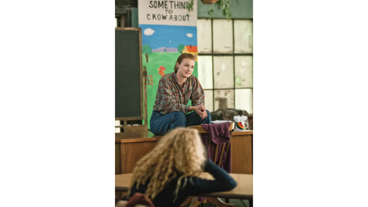 Stacey Bess (Emily VanCamp) shows the importance of good teachers, in “Beyond the Blackboard.” (MovieStillsDB)
