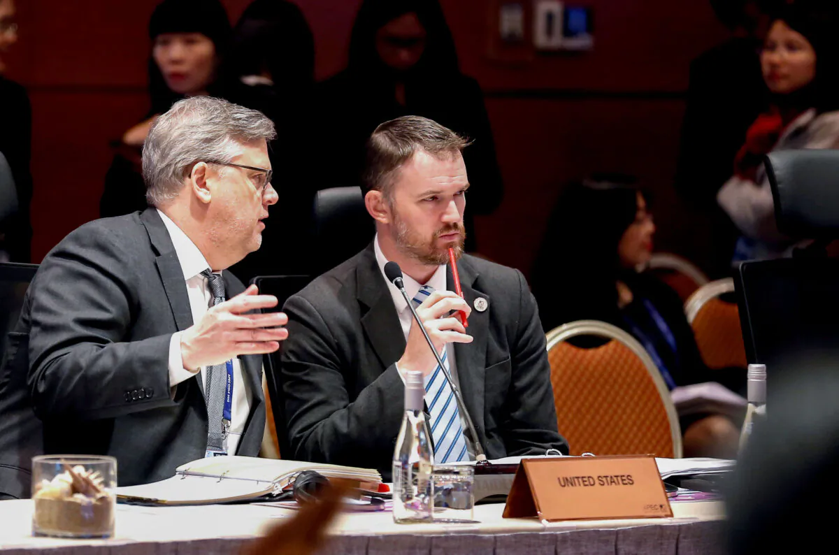 Chief of Staff of U.S. Trade Representative Jamieson Greer takes part in a meeting of Ministers Responsible for Trade (MRT) of APEC ahead of November Presidential summit, at the Hotel Sheraton Miramar in Vina del Mar, Chile, on May 17, 2019. (Rodrigo Garrido/Reuters)