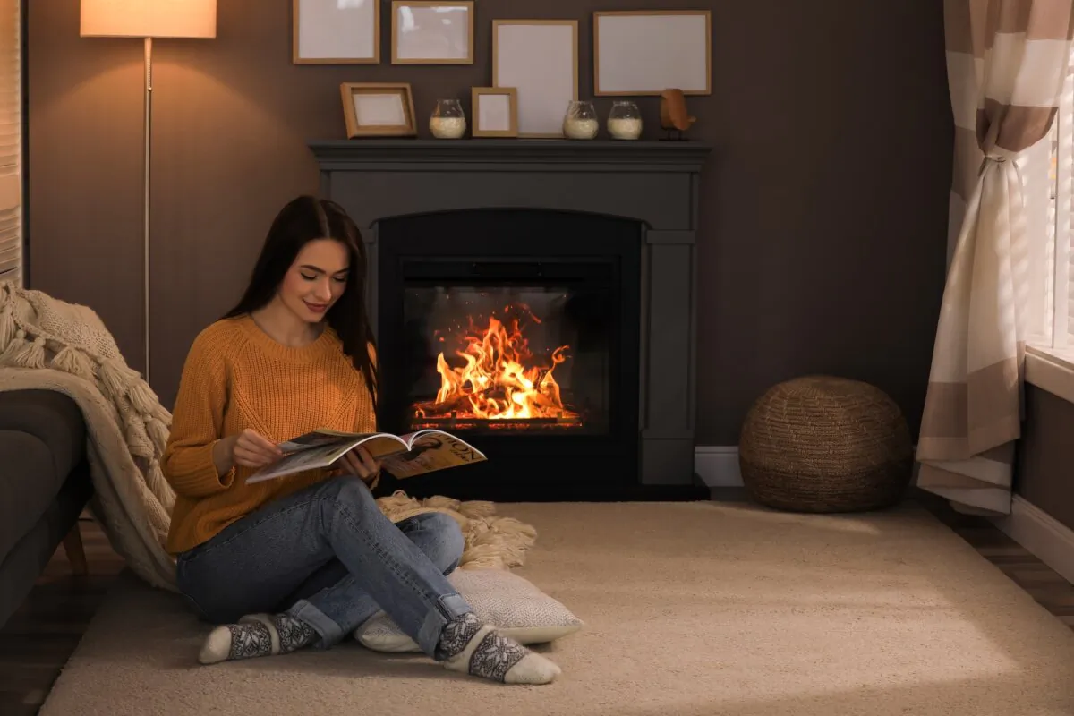A fireplace is often the focal point of a home. (New Africa/Shutterstock)