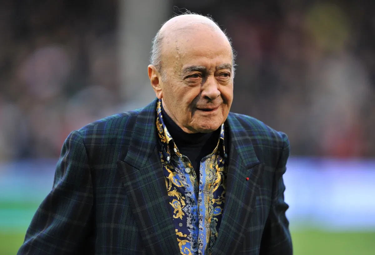 The late former Harrods and Fulham FC owner Mohamed Al Fayed in an undated file photo. (PA)
