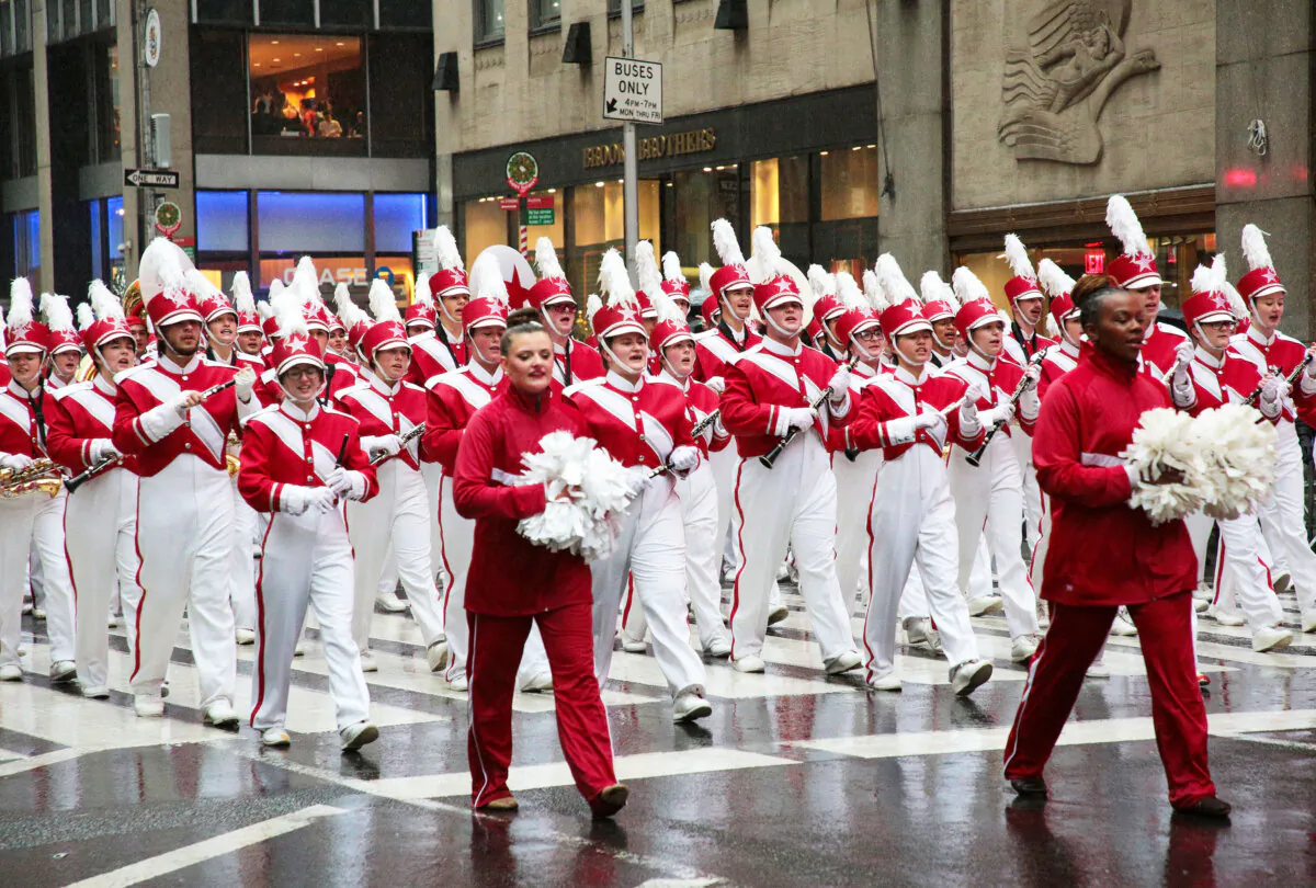 Macy's Thanksgiving Parade, in New York City, on Nov. 28, 2024. (Richard Moore/The Epoch Times)