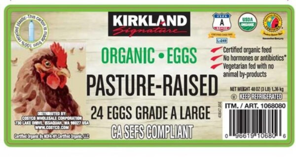 Eggs Sold at Costco Recalled 