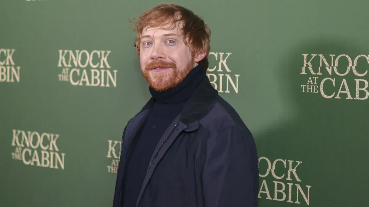 Rupert Grint poses for photographers upon arrival at the special screening of the film 'Knock at the Cabin' in London, on Jan. 25, 2023. (Vianney Le Caer/Invision/AP, File)