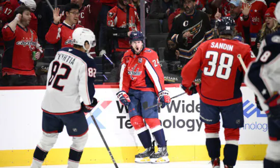 McMichael, Ovechkin Power Surging Capitals Past Blue Jackets 7–2