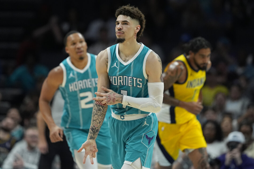 Ball Scores 31 Points, Miller Has 29 to Help the Hornets Beat the Pacers, 103-83