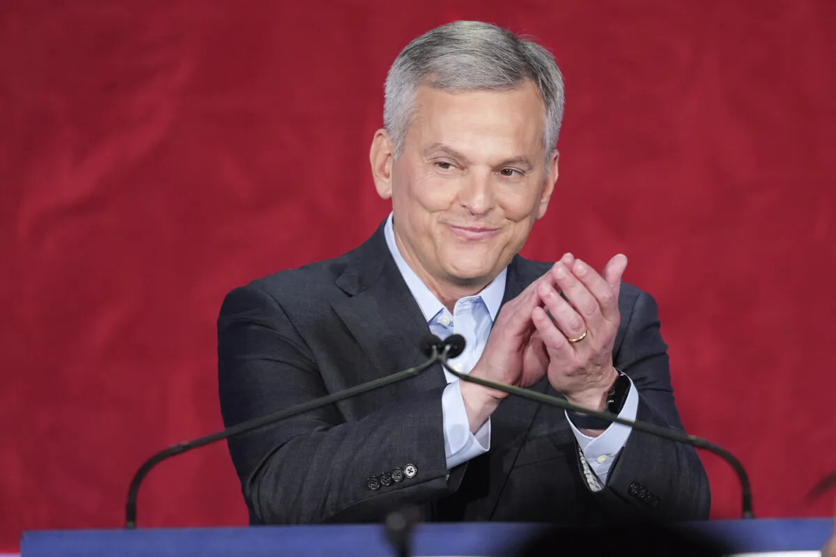 Then-Attorney General Josh Stein applauds supporters during an election night watch party in Raleigh, N.C., on Nov. 5, 2024. (Grant Halverson/AP Photo)