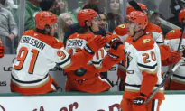 Leason Has Goal and 2 Assists as Ducks Beat Stars 4-2 for First Winning Streak of Season