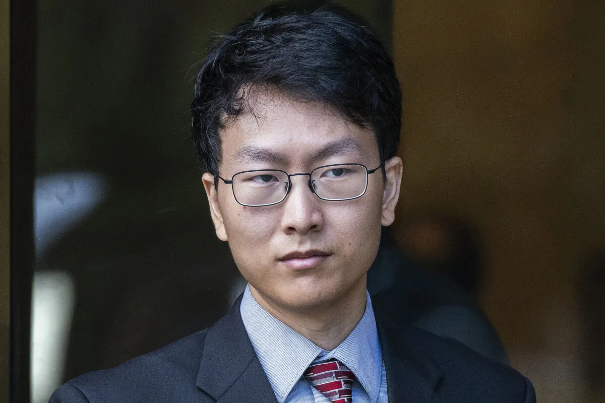 Gary Wang, co-founder and former chief technology officer of FTX Cryptocurrency Derivatives Exchange exits the Manhattan federal court after testifying on Oct. 10, 2023, in New York. (Eduardo Munoz Alvarez/AP Photo)