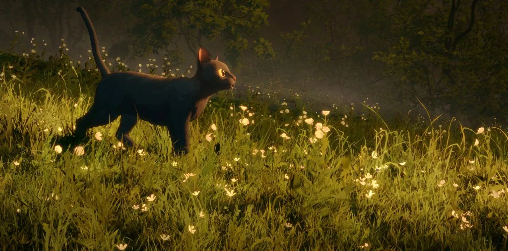 A cat faces the world after a flood, in "Flow." (Dream Well Studio)