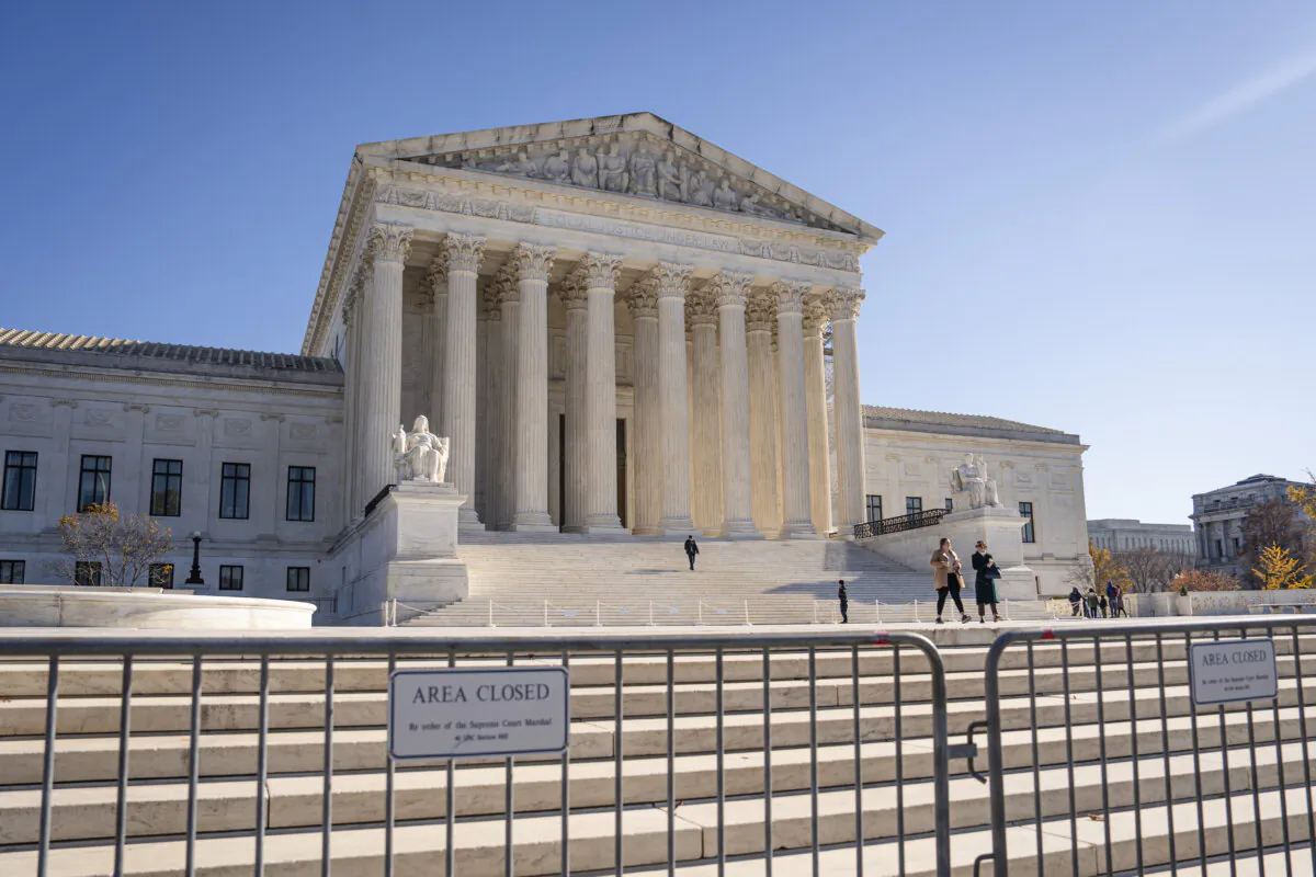 The U.S. Supreme Court in Washington on Dec. 2, 2024. (Madalina Vasiliu/The Epoch Times)