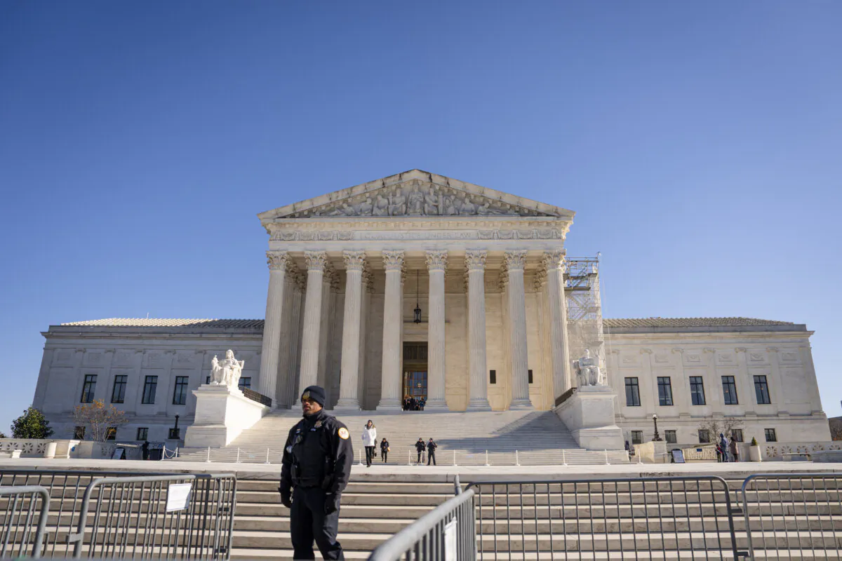 The Supreme Court in Washington on Dec. 2, 2024. (Madalina Vasiliu/The Epoch Times)