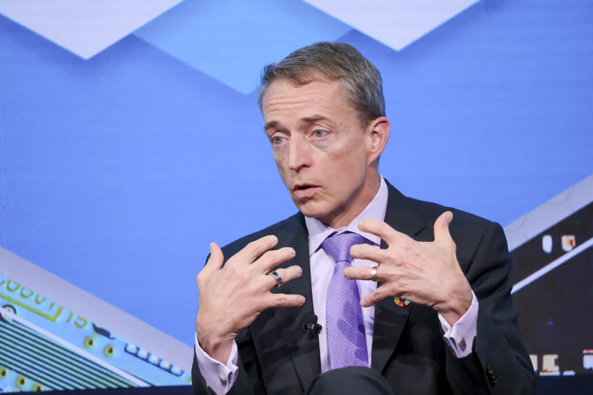 Patrick Gelsinger, CEO of Intel Corp., speaks during a panel session on day three of the World Economic Forum (WEF) in Davos, Switzerland, on Wednesday, May 25, 2022. The annual Davos gathering of political leaders, top executives, and celebrities runs from May 22 to 26. Photographer: Hollie Adams/Bloomberg via Getty Images