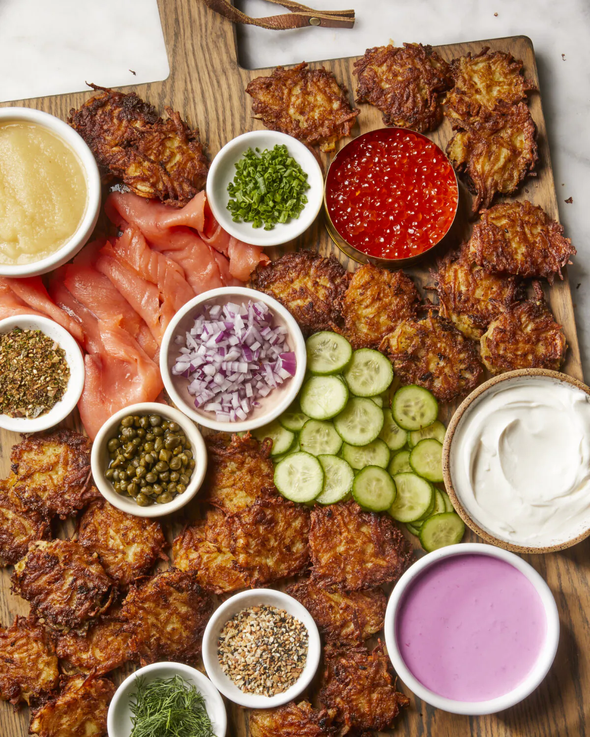 There are a few tricks you should know, whether you’re making latkes for a group of four or a crowd of 20. (Vicky Wasik/TCA)