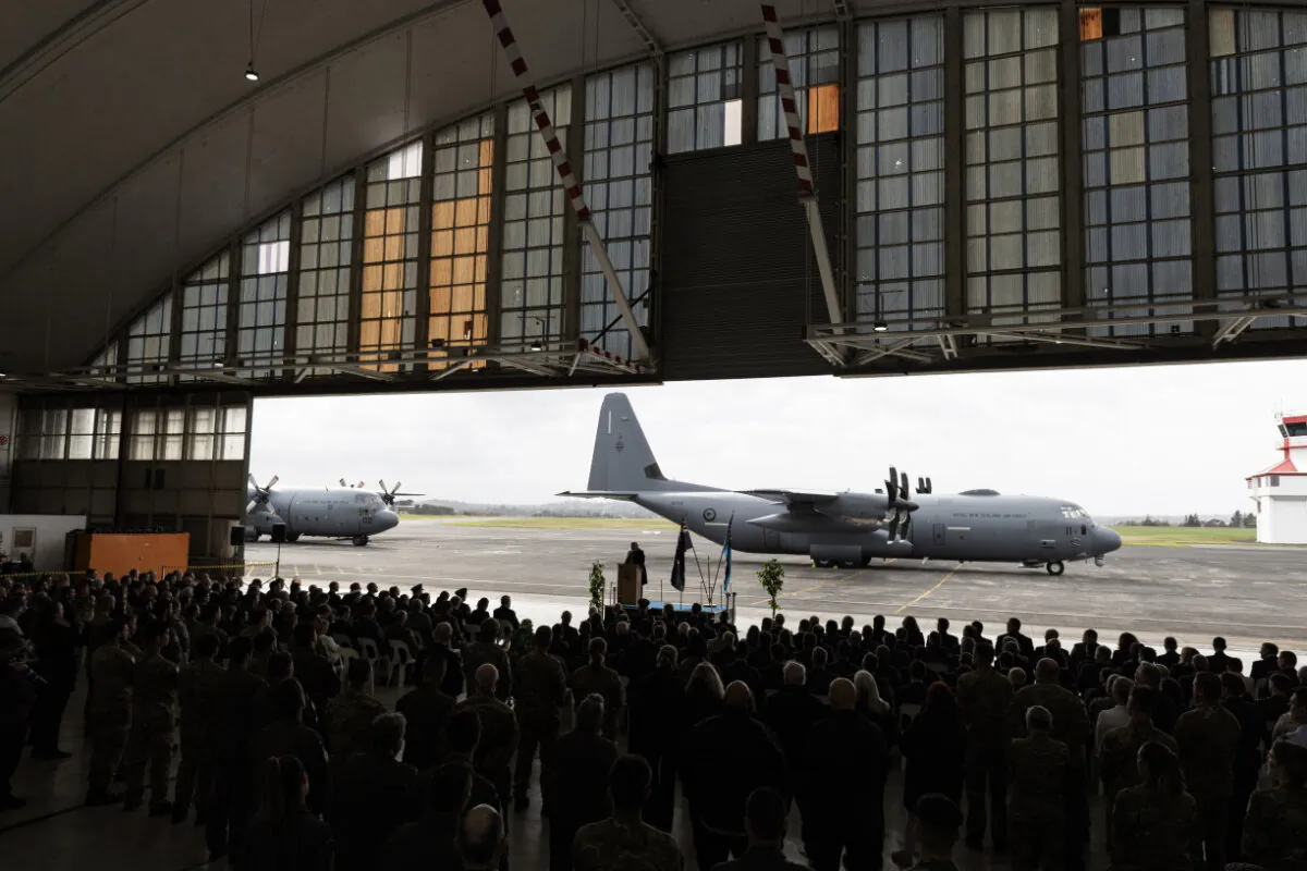The arrival of the first of a new fleet of C-130J-30 Hercules transport aircraft for the Royal New Zealand Air Force (RNZAF) that will replace the aging C-130(H) fleet at a cost of $1.5 billion. (Courtesy of New Zealand Defence Force)