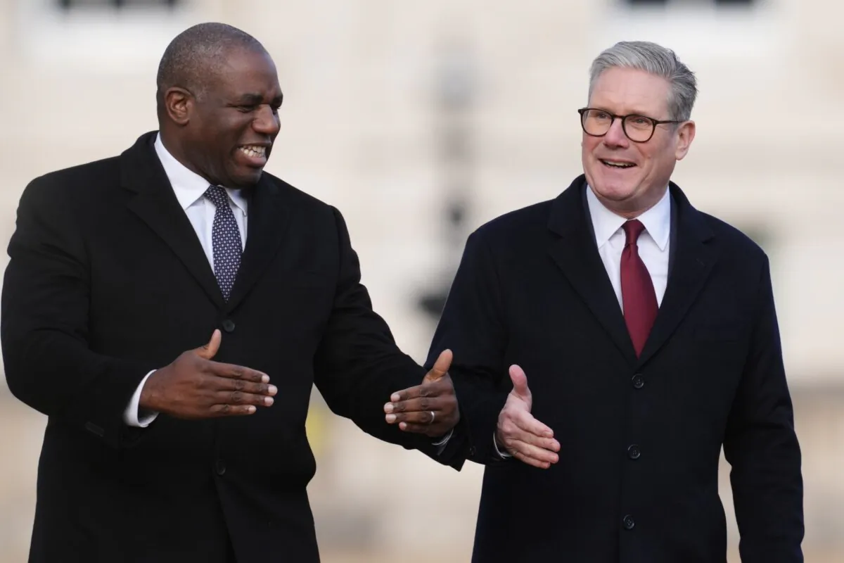 Foreign Secretary David Lammy and Prime Minister Sir Keir Starmer in an undated file photo. (Ben Whitley/PA)
