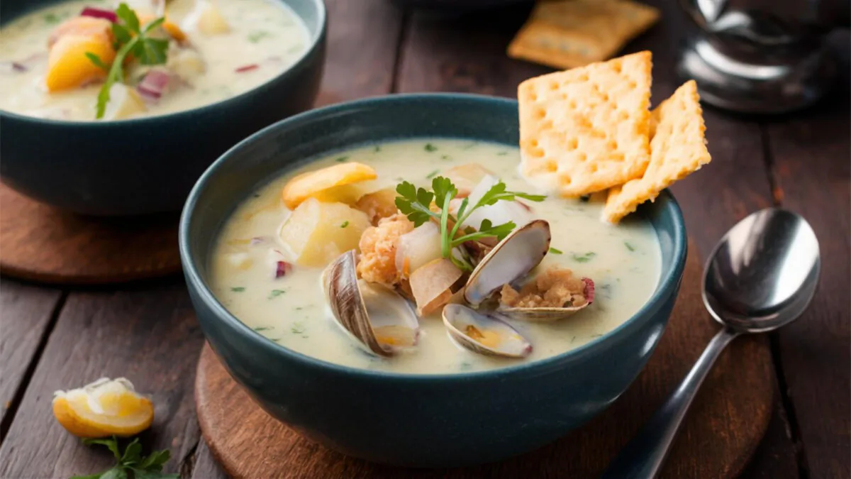 Clam chowder is one of the many comforting soups to enjoy this winter. (Food Fantasy/Shutterstock)