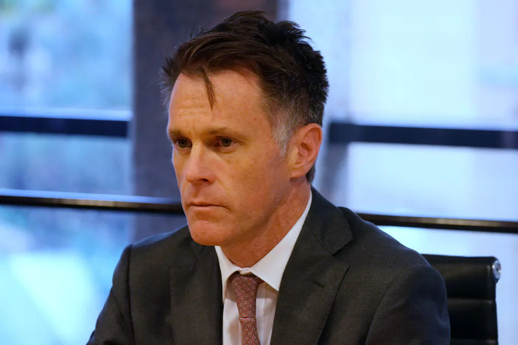 New South Wales state Premier Chris Minns at state Parliament in Sydney, Australia, on Aug. 15, 2024. (Rick Rycroft-Pool/Getty Images)