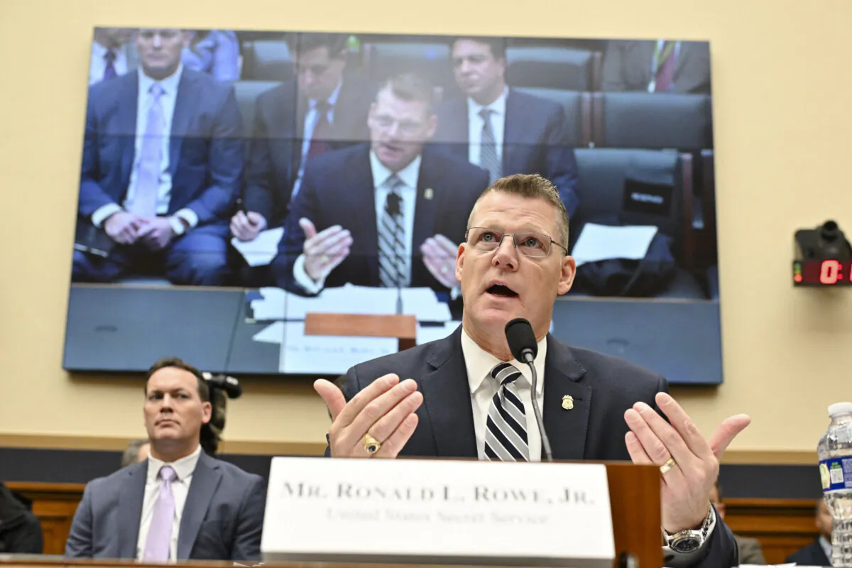 Secret Service acting Director Ronald Rowe Jr. testifies during a full committee hearing on Secret Service security failures and the attempts to assassinate former President Donald Trump, at the Rayburn House Office Building in Washington on Dec. 5, 2024. (Roberto Schmidt/AFP via Getty Images)