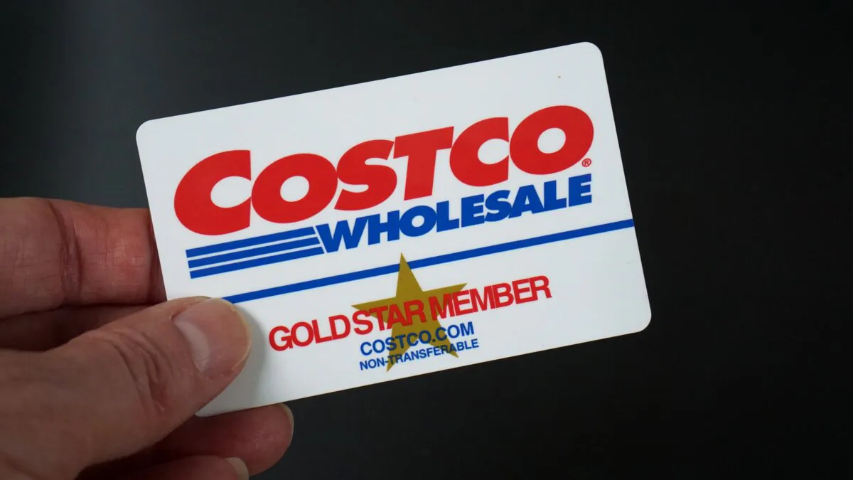 A Costco Gold Star Membership card in a stock photo. (Shutterstock)