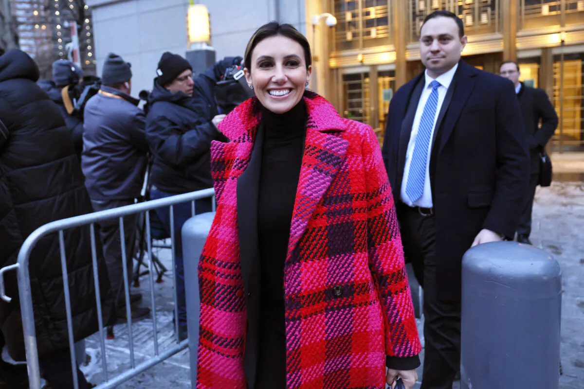 Alina Habba, attorney for former President Donald Trump, leaves Manhattan Federal Court in New York City on Jan. 18, 2024. (Michael M. Santiago/Getty Images)