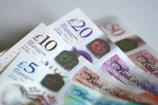File photo of a view of bank notes, £5, £10, £20, and £50.(Gareth Fuller/PA Wire)