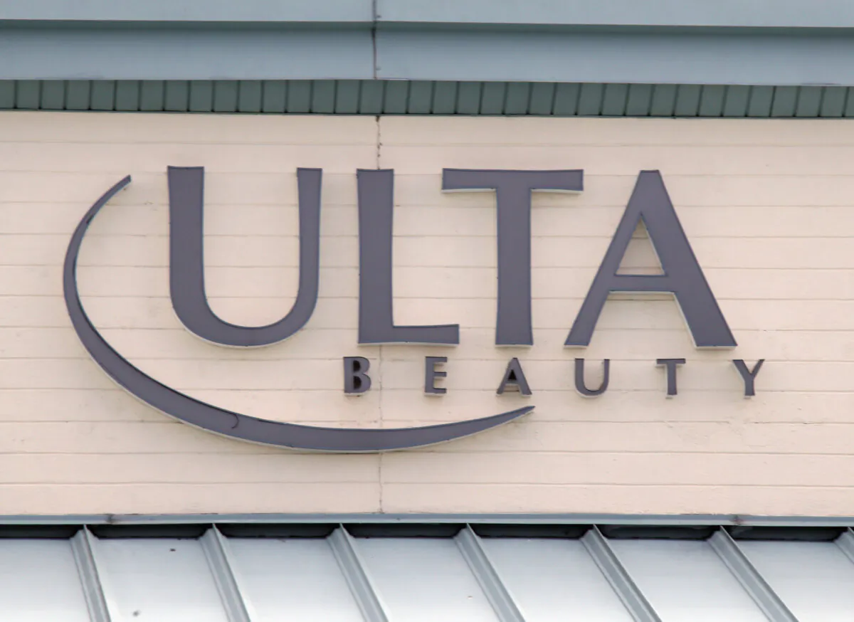 An Ulta Beauty sign in Levittown, New York, on March 16, 2020. (Bruce Bennett/Getty Images)