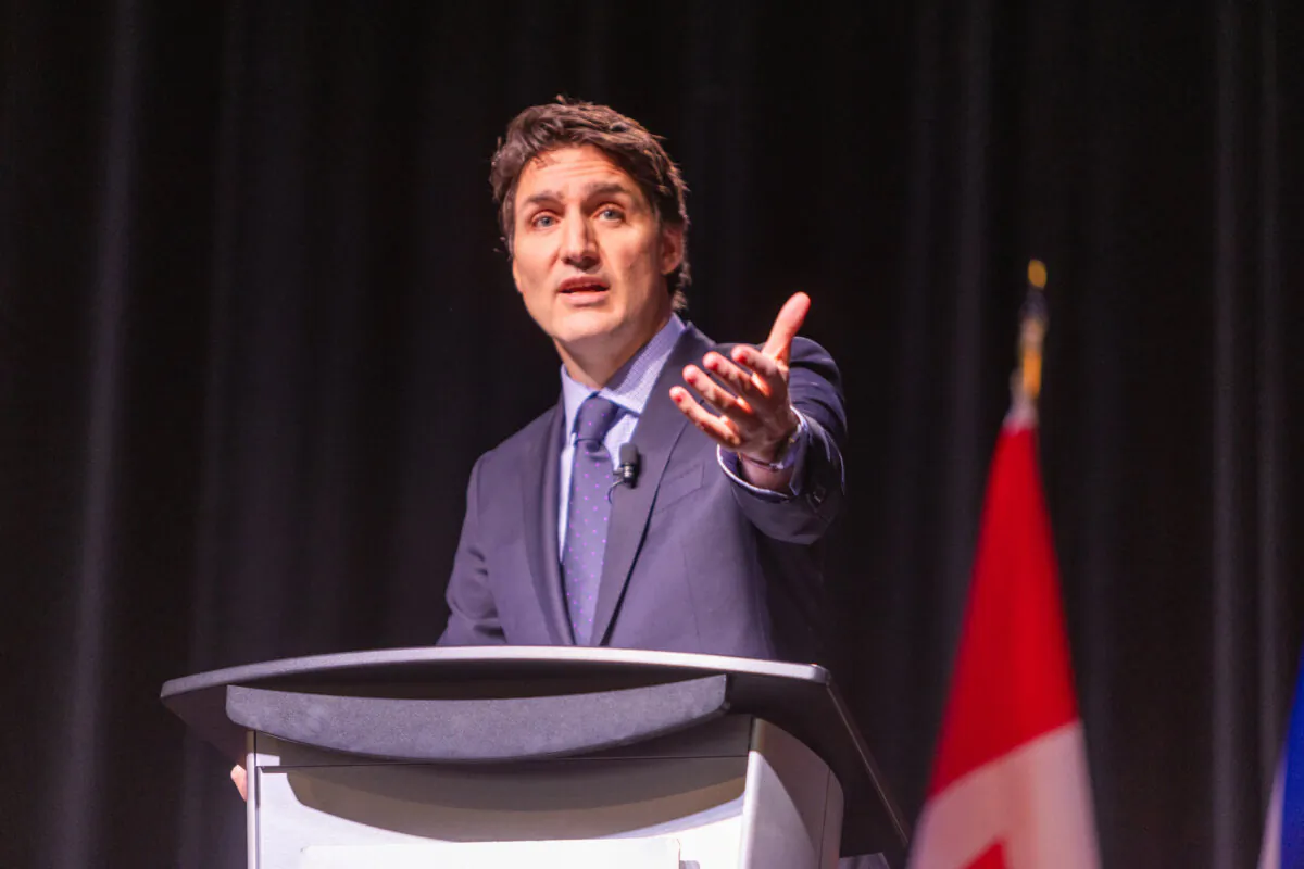 Prime Minister Justin Trudeau attends a fireside chat with the Halifax Chamber of Commerce in Halifax on Dec. 9, 2024. (The Canadian Press/Riley Smith)