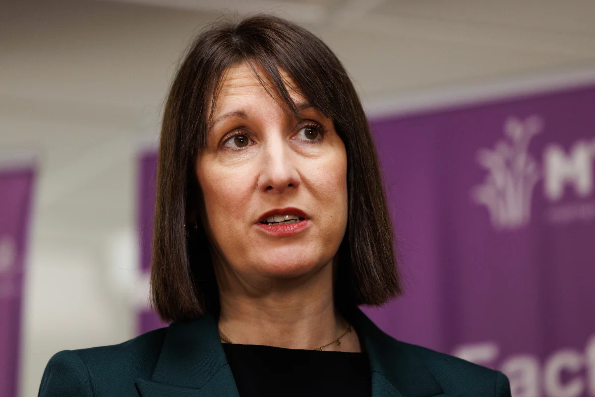 Chancellor of the Exchequer Rachel Reeves speaks to the media after a visit to Maidstone Hospital to announce the launch of Phase 2 of the Spending Review in Kent, England, on Dec. 10, 2024. (Dan Kitwood/PA Wire)
