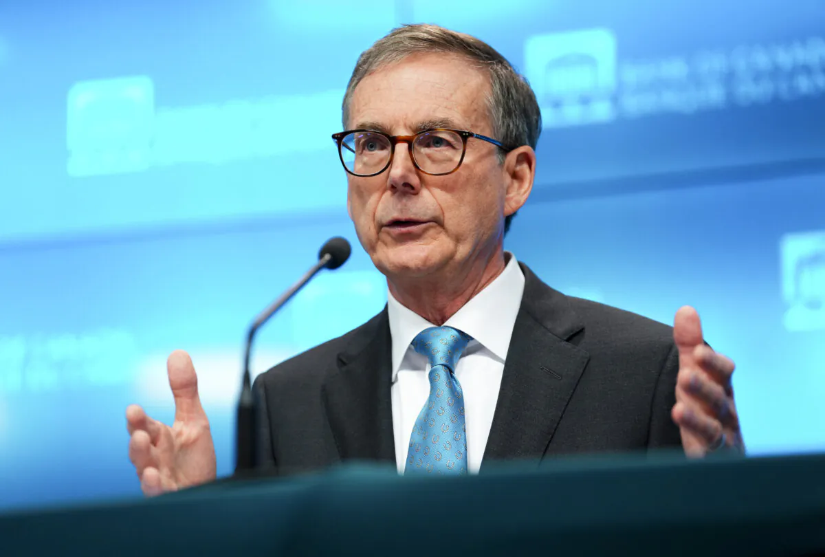 Bank of Canada governor Tiff Macklem holds a press conference at the central bank in Ottawa on Oct. 23, 2024. (The Canadian Press/Sean Kilpatrick) 