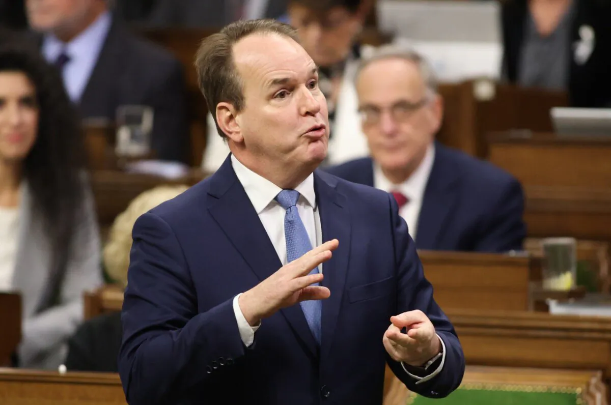Minister of Labour and Seniors Steven MacKinnon rises during Question Period in the House of Commons on Parliament Hill in Ottawa on Dec. 5, 2024. (The Canadian Press/Patrick Doyle)