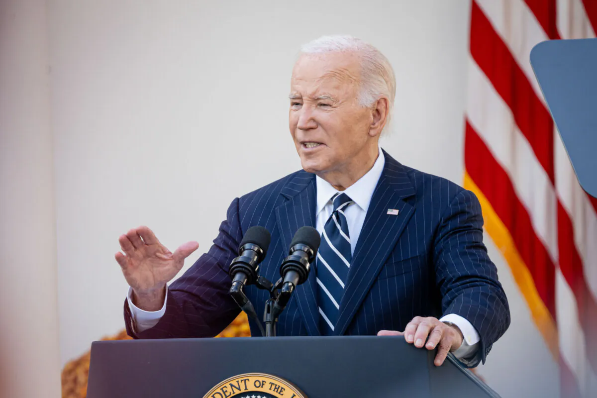 President Joe Biden in Washington, on Nov. 7, 2024. (Madalina Vasiliu/The Epoch Times)