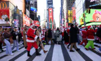 Arrival of Numerals ‘2025’ in Times Square