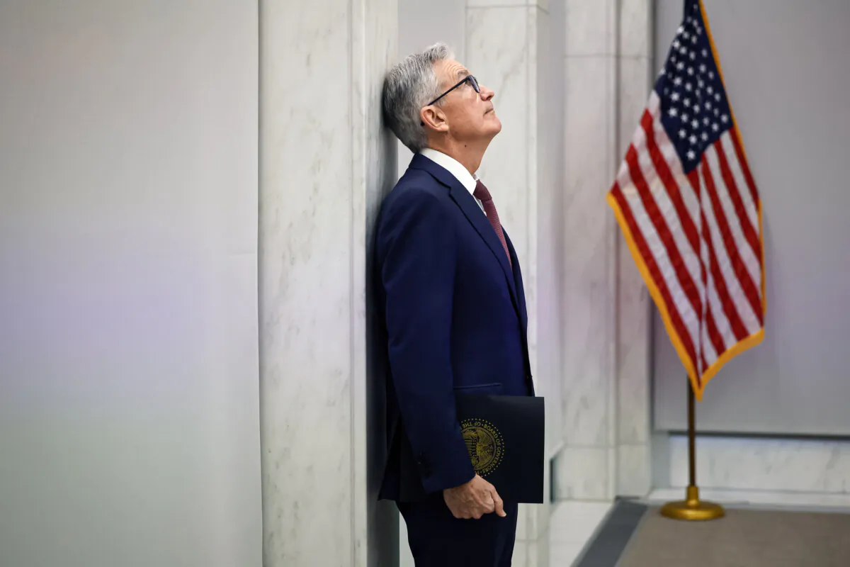 Federal Reserve Chairman Jerome Powell prepares to deliver remarks in Washington on Nov. 8, 2023. (Chip Somodevilla/Getty Images)
