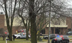 Street Scene Where School Shooting Took Place in Madison, Wisconsin