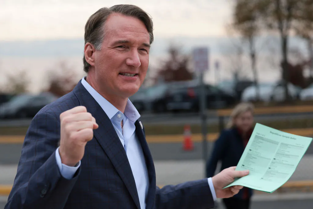 Virginia Gov. Glenn Youngkin in Bristow, Va., on Nov. 7, 2023. (Win McNamee/Getty Images)