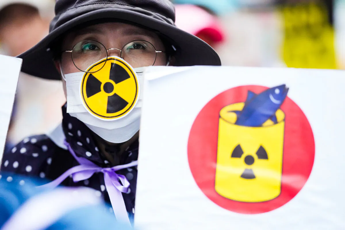 A protester is seen in Japan in a file photo. (AP Photo/Lee Jin-man)