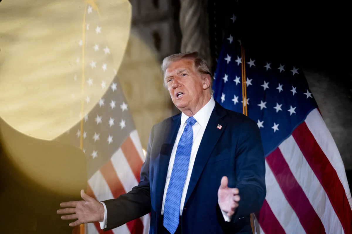 President-elect Donald Trump speaks at a news conference at Trump's Mar-a-Lago resort in Palm Beach, Fla., on Dec. 16, 2024. (Andrew Harnik/Getty Images)