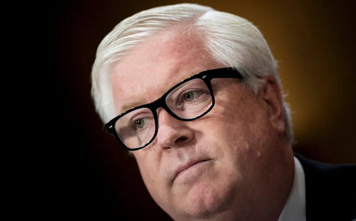 George Edward Glass listens during a confirmation hearing on Capitol Hill in Washington on July 18, 2017. (Brendan Smialowski/AFP via Getty Images)