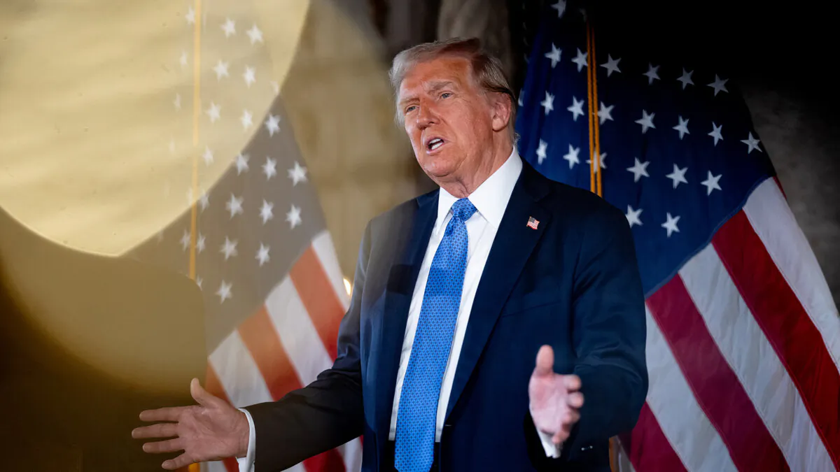 President-elect Donald Trump speaks at a news conference at his Mar-a-Lago resort in Palm Beach, Fla., on Dec. 16, 2024. (Andrew Harnik/Getty Images)