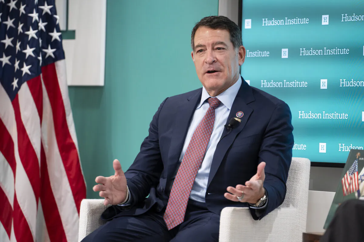 House Homeland Security Chair Rep. Mark Green (R-Tenn.) speaks about U.S.-China Relations at an event hosted by the Hudson Institute in Washington on Dec. 17, 2024. (Madalina Vasiliu/The Epoch Times)