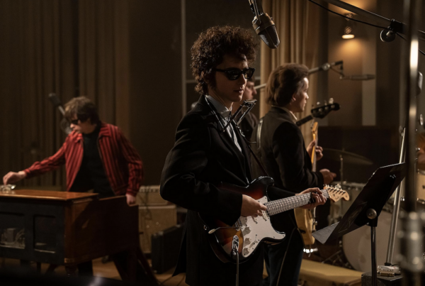 musicians in a studio in A Complete Unknown