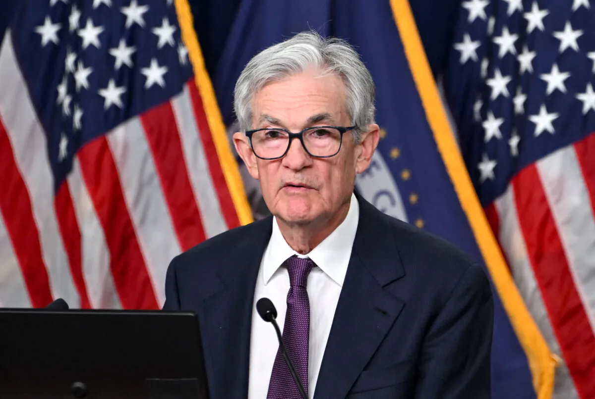 Federal Reserve Chairman Jerome Powell speaks at a press conference after the Monetary Policy Committee meeting in Washington on Dec. 18, 2024. (Andrew Caballero-Reynolds/AFP via Getty Images)