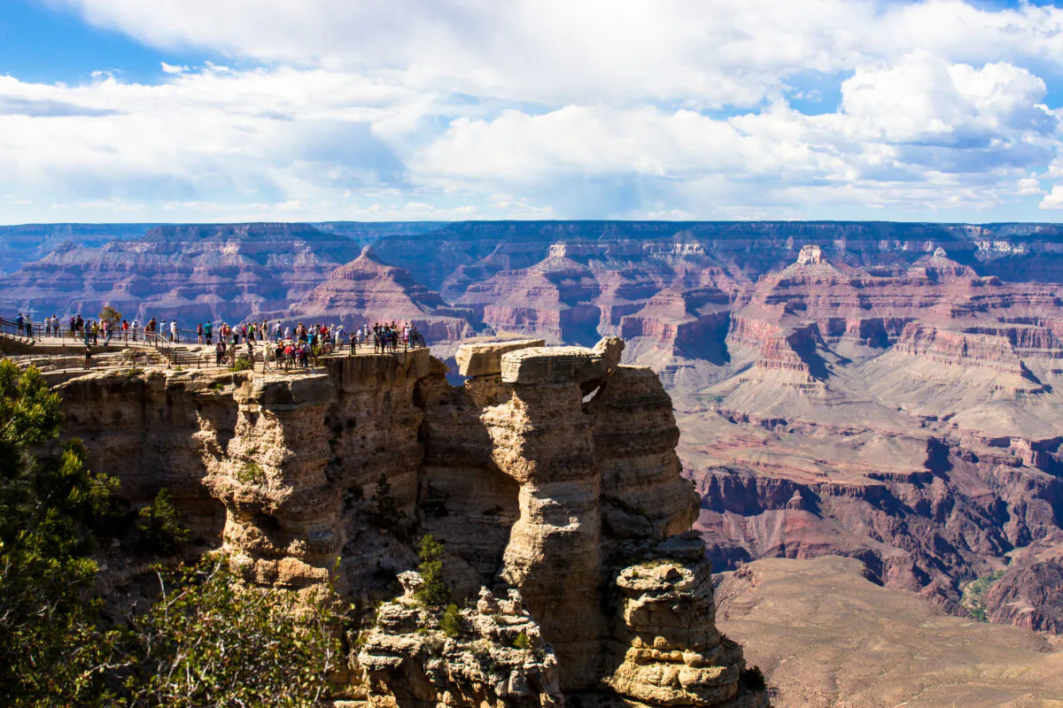 Crowd at Mather Point Overlook, Grand Canyon National Park, in a file photo. (Martha Marks/Shutterstock)