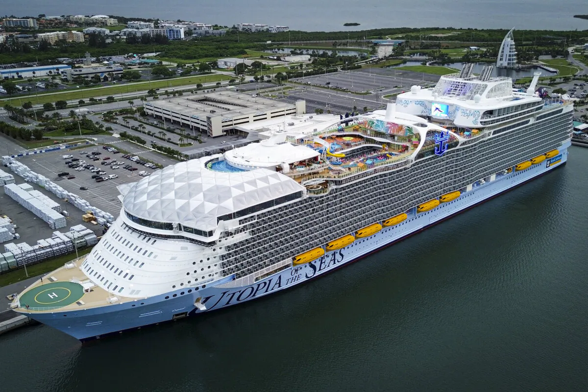 A Royal Caribbean cruise ship, docked at Port Canaveral in Cape Canaveral, Florida, on July 11, 2024. (Miguel J. Rodriguez Carrillo/AFP via Getty Images)