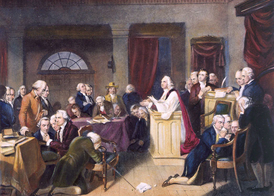 The First Continental Congress, 1848, by Henry Samuel Sadd. (Public Domain)
