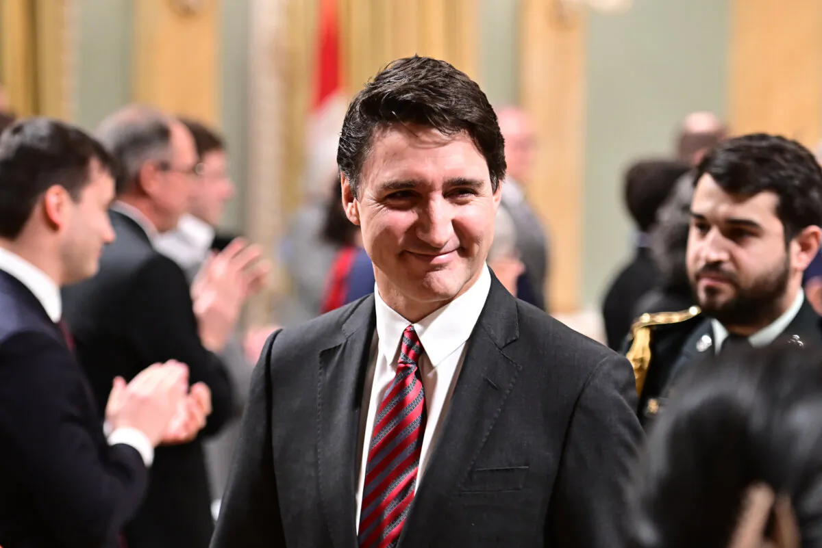 Prime Minister Justin Trudeau departs after a cabinet swearing-in ceremony at Rideau Hall in Ottawa, on Dec. 20, 2024. (The Canadian Press/Spencer Colby)