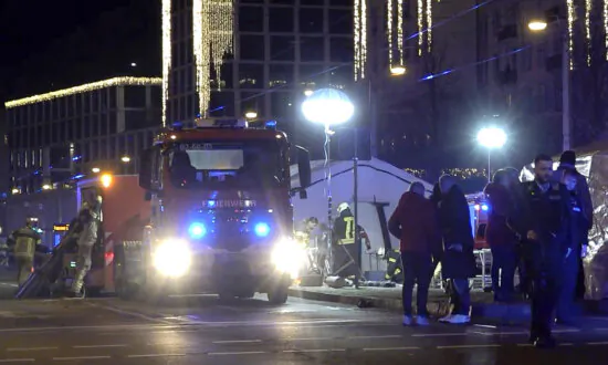 Aftermath of Car Crashing Into Christmas Market in Germany