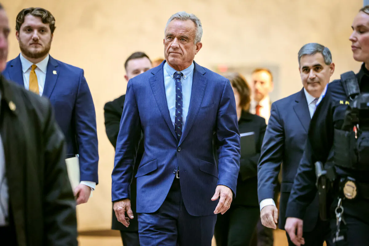 Robert F. Kennedy Jr., President-elect Donald Trump's nominee for Secretary of Health and Human Services, arrives for meetings at the Hart Senate Office Building on Capitol Hill on Dec. 16, 2024. (Chip Somodevilla/Getty Images)