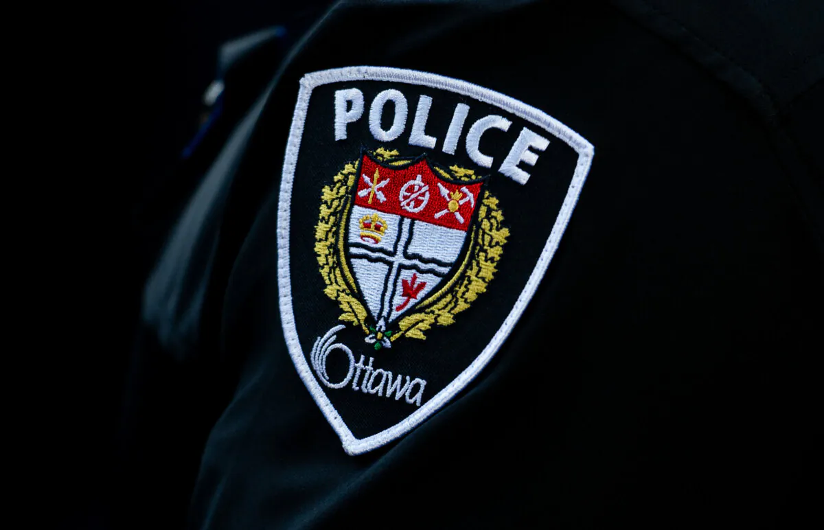 A Ottawa Police Service (OPS) patch is seen in Ottawa, on Sept. 29, 2024. (The Canadian Press/Spencer Colby)