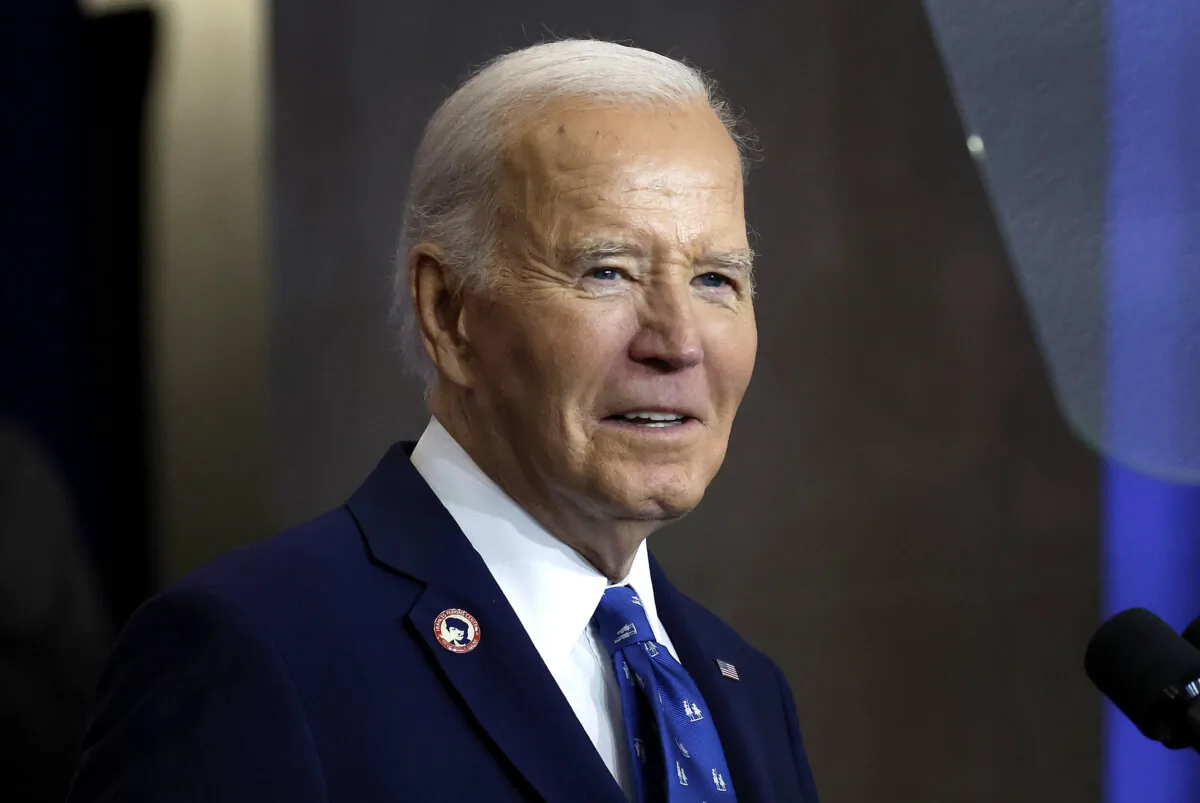 President Joe Biden speaks at the Department of Labor in Washington on Dec. 16, 2024. (Kevin Dietsch/Getty Images)